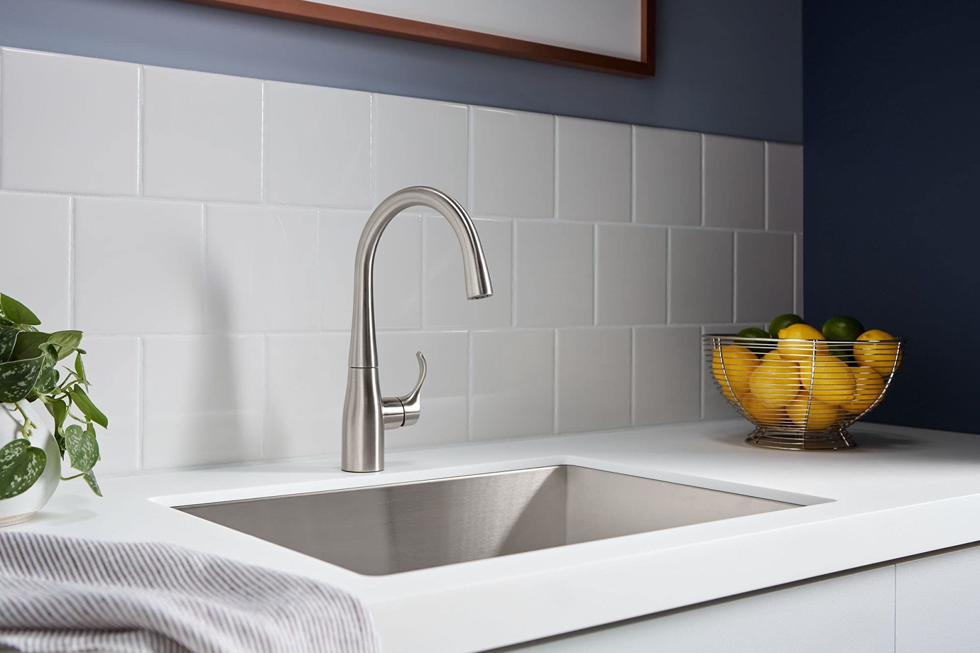 KOHLER K-22034-BL Simplice Single Handle Kitchen Bar Faucet in Matte Black - Perfect for Prep Sinks, Wet Bars, and Small Kitchen Spaces