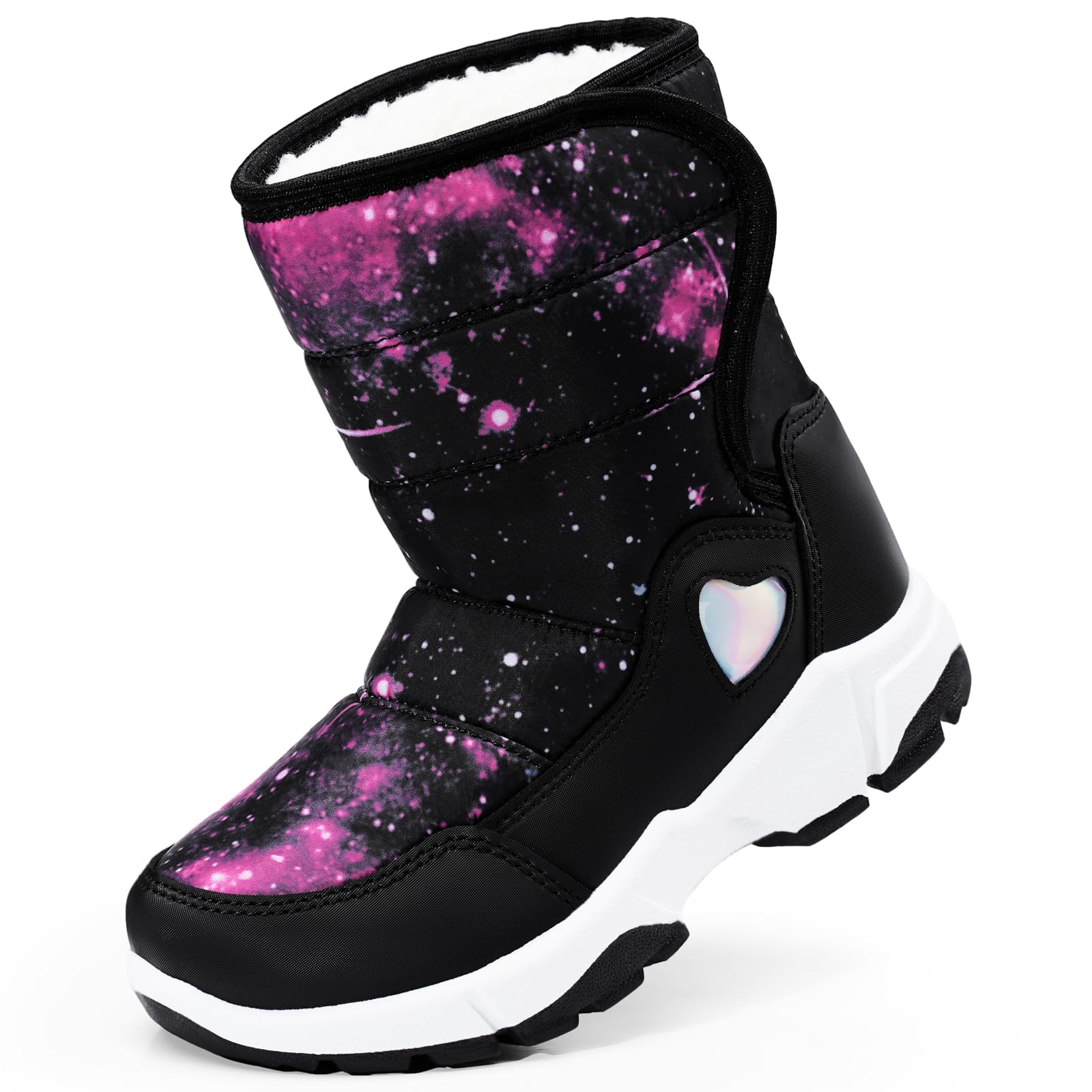 **Waterproof Kids Snow Boots for Boys & Girls - Warm Fur Lined Winter Boots for Toddlers, Anti-Slip High-Top Ankle Boots - Perfect for Snow Play, School & Outdoor Adventures**