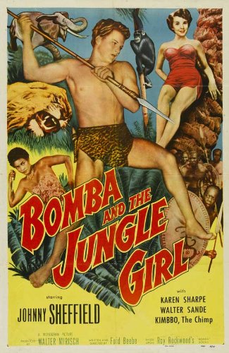 27 x 40 Bomba and the Jungle Girl Vintage Movie Poster - Classic Adventure Film Wall Art for Home Theater, Man Cave & Movie Collector Decor