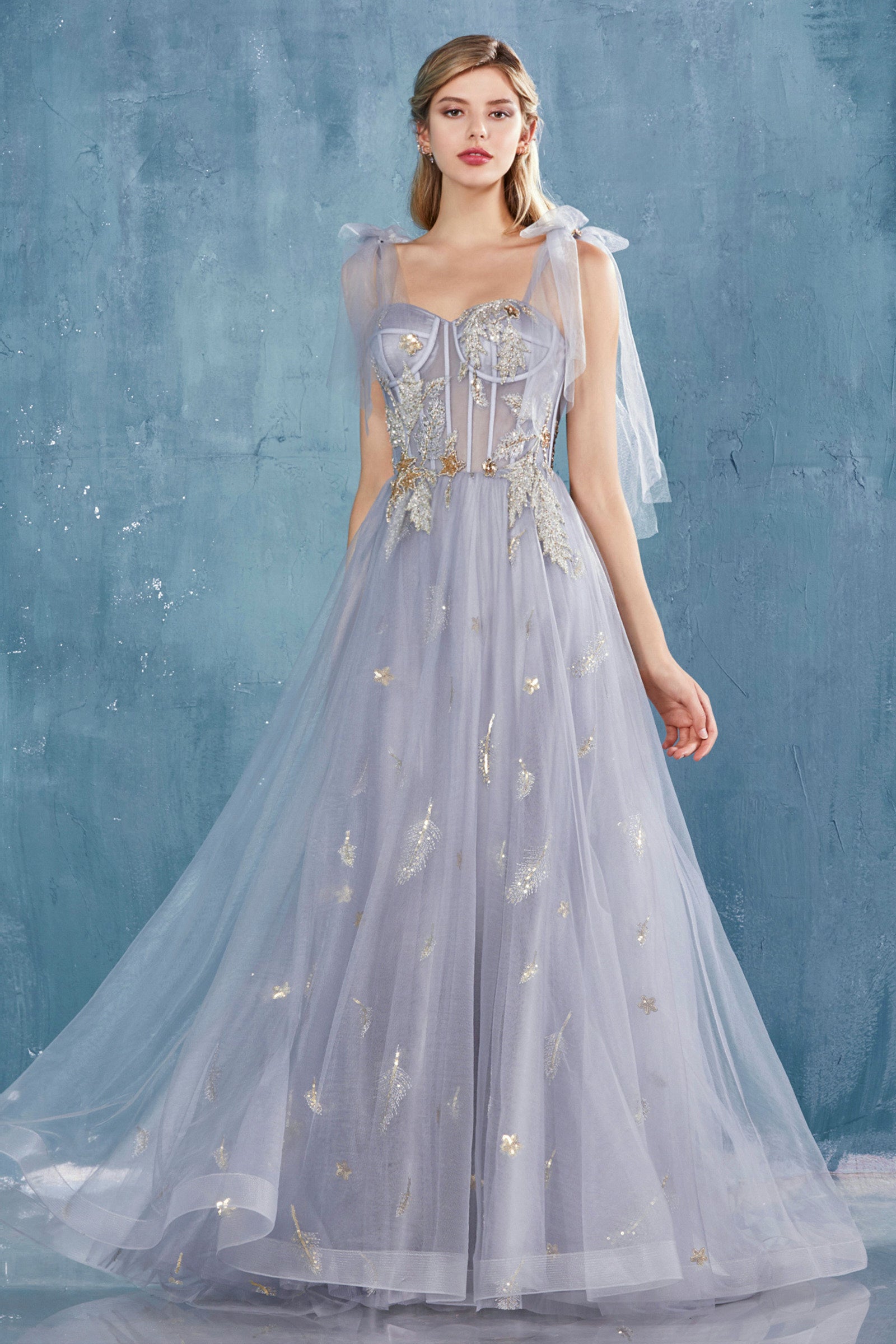 Andrea & Leo Star of My Eye Corset Tulle A-Line Wedding Dress - Elegant Bridal Gown for Church Ceremony, Garden Wedding & Reception