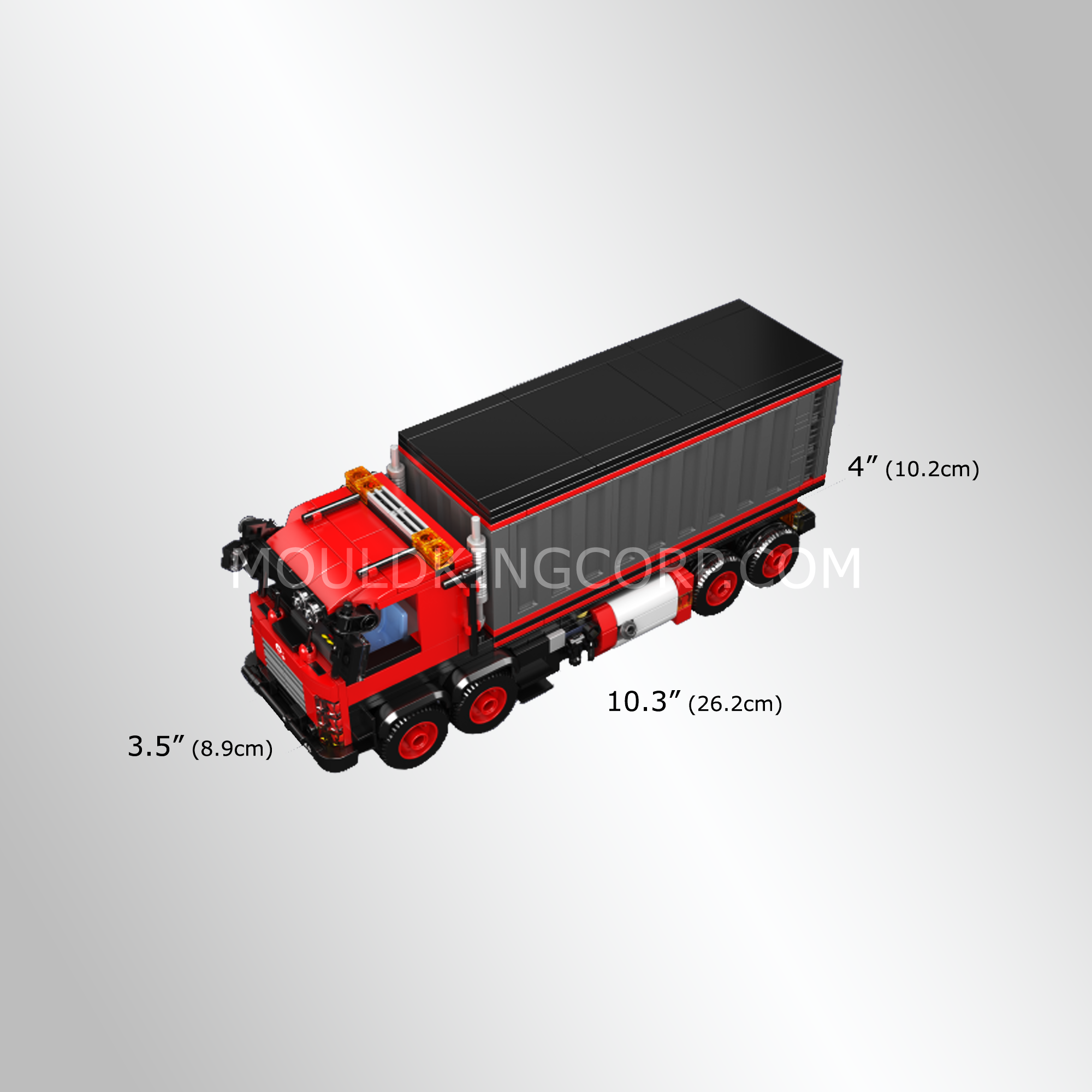 Mould King 24069 Heavy Duty Container Truck Building Set - 630 Piece Construction Toy for Adults & Kids | STEM Educational Building Blocks for Truck Lovers, Perfect for Creative Play & Model Display