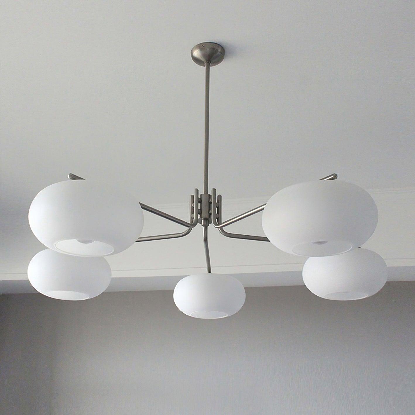 Brandon Crystal Chandelier - Elegant Modern Ceiling Light Fixture for Dining Room, Bedroom & Living Room Decor | Energy Efficient LED Lighting | Easy Installation