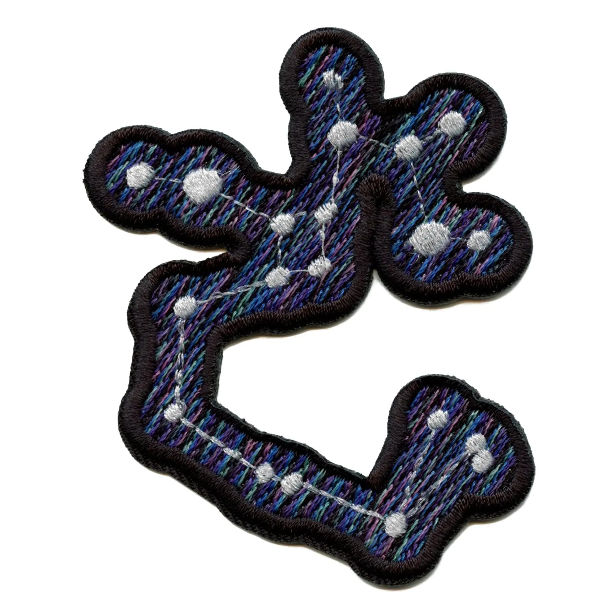 Sagittarius Zodiac Constellation Patch - Embroidered Iron-On Stars Archer Horoscope Sign for Clothing, Jackets & DIY Crafts - Perfect for Bikers, Fashion Enthusiasts & Gift Giving