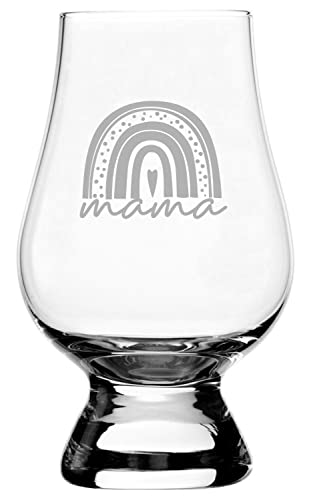 Mama Rainbow Whisky Glass 6.5oz - Mother's Day Gift for Women
