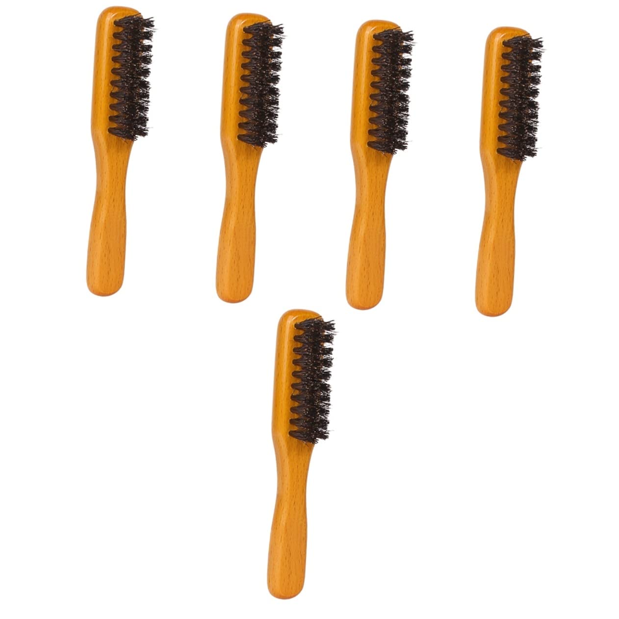 Premium 5-Piece Beard Grooming Kit for Men - Wooden Beard Comb, Bristle Brush, Styling Comb & Straightener - Natural Hair Care Set for Salon & Home Use - Perfect for Daily Beard Maintenance & Styling