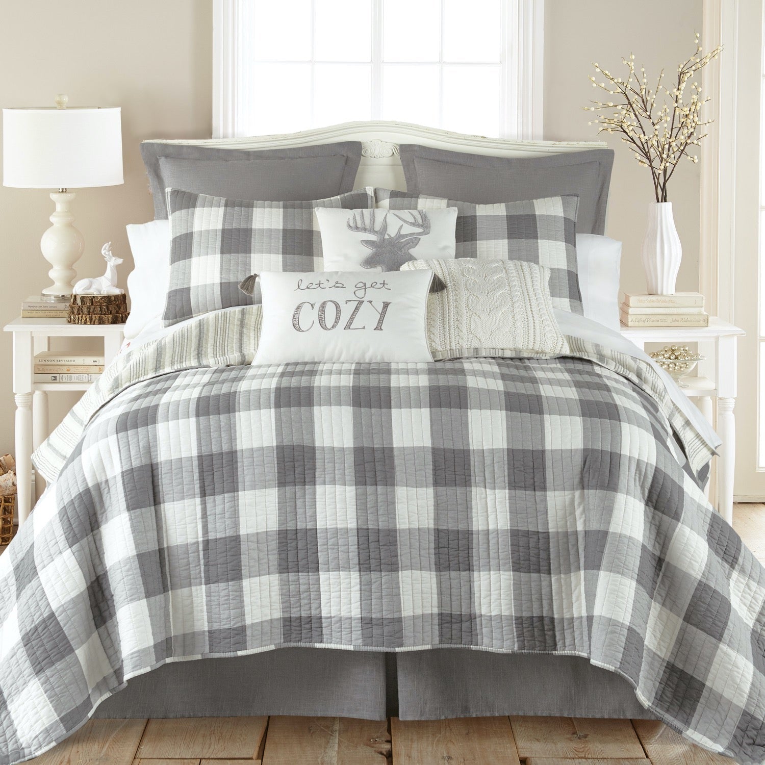 Premium Camden Quilt Set - Soft & Breathable Bedding for All Seasons - Queen/King Size - Perfect for Cozy Nights & Guest Rooms