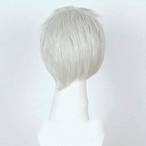 Blizzard Overwatch Soldier 76 Silver Grey Ultra Short Cosplay Anime Wig for Halloween, Cosplay & Gaming Events - Premium Synthetic Hair Costume Accessory