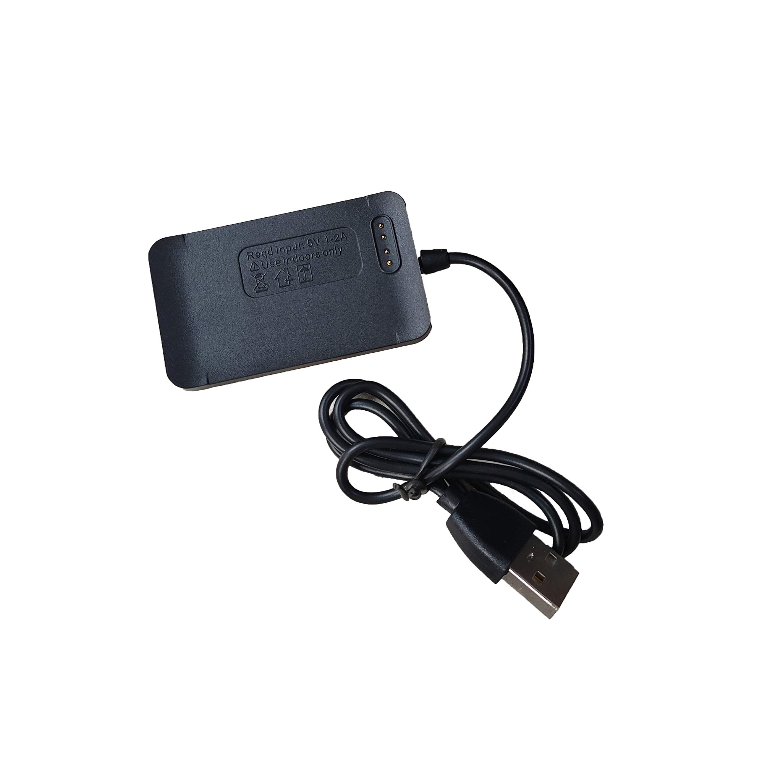 Original Magnetic USB Charging Cable for DM100 LEMFO LEM T TICWRIS 4G Smart Watch - Replacement Charger Dock Accessories for Big Screen Smartwatches - Perfect for Home, Office & Travel Charging