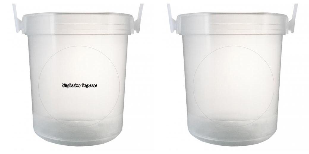 32 oz Plastic Rum Buckets with Custom Sticker - Perfect for Beach Parties, Tailgating, and Summer Cocktails - Bulk Drinkware for Bars, Restaurants, and Events
