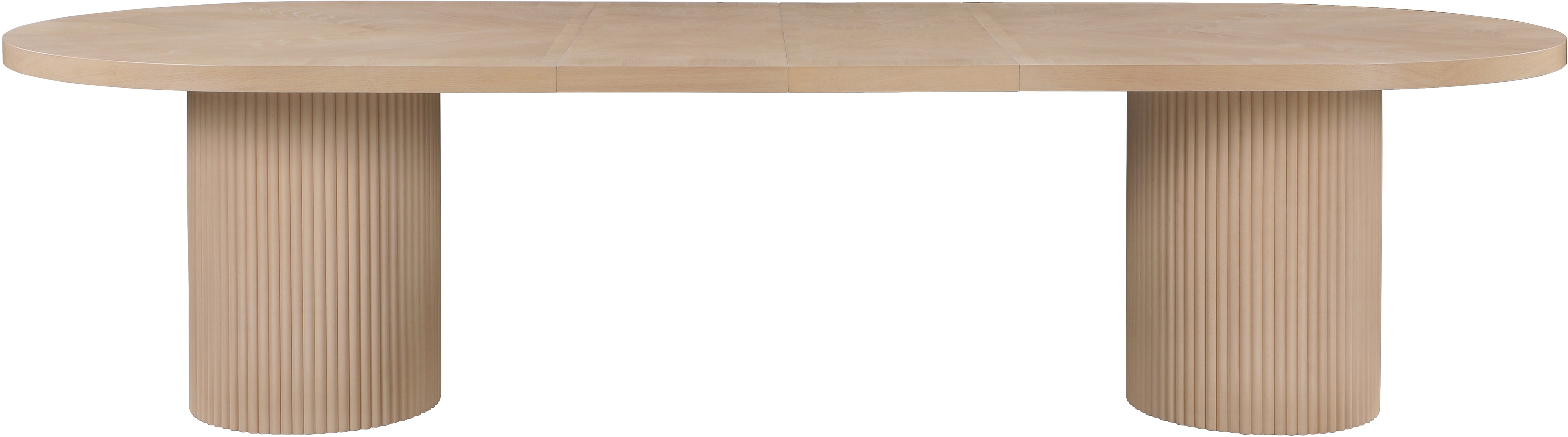 Belinda Solid Oak Dining Table - Rustic Farmhouse Style - 3-Piece Set for Kitchen & Dining Room - Perfect for Family Gatherings & Dinner Parties