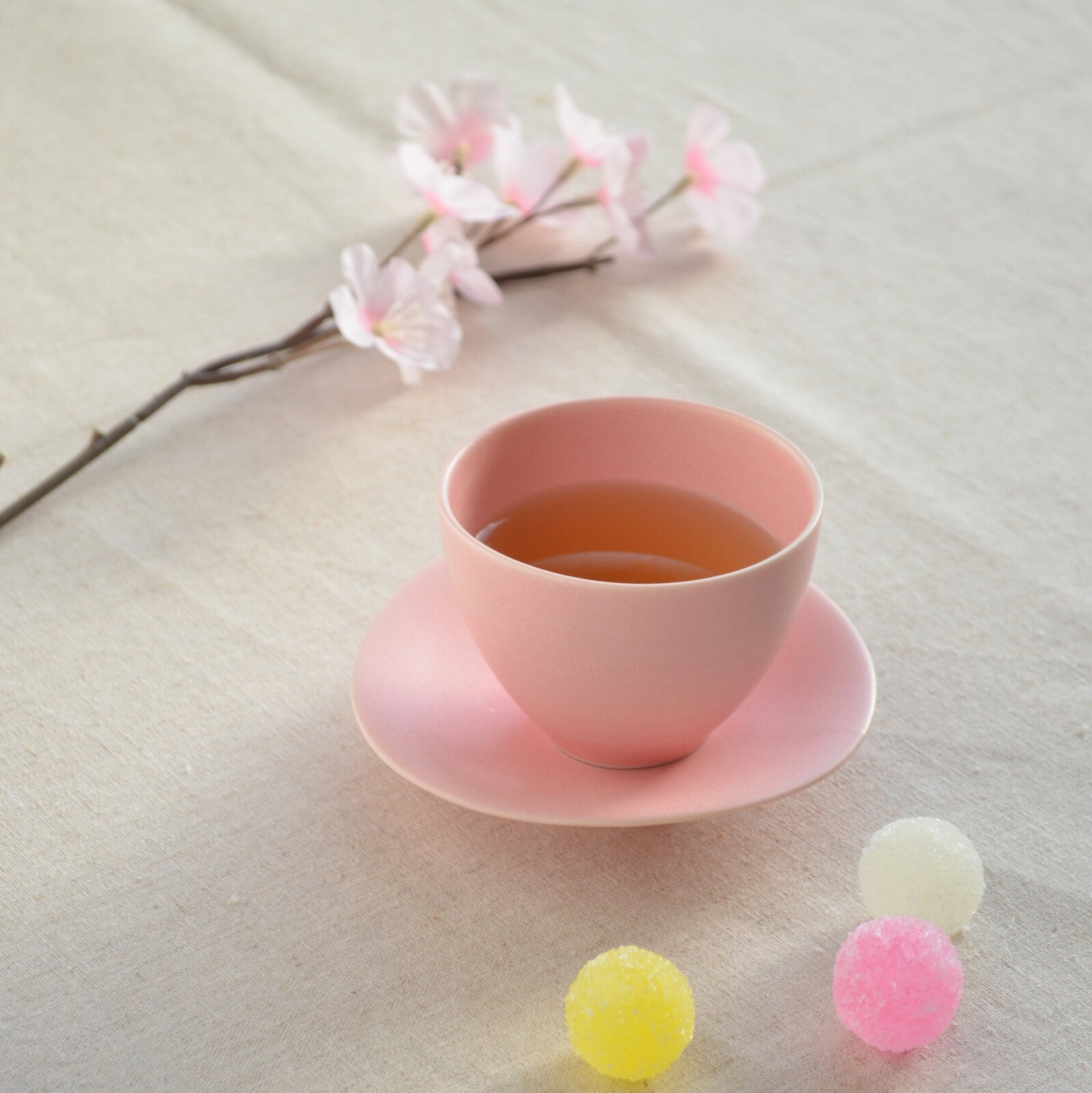 Japanese Tea Cup - Yui 結 - 80ml Ceramic Tea Cup Set of 5 Colors - Perfect for Matcha, Sencha & Traditional Japanese Tea Ceremonies