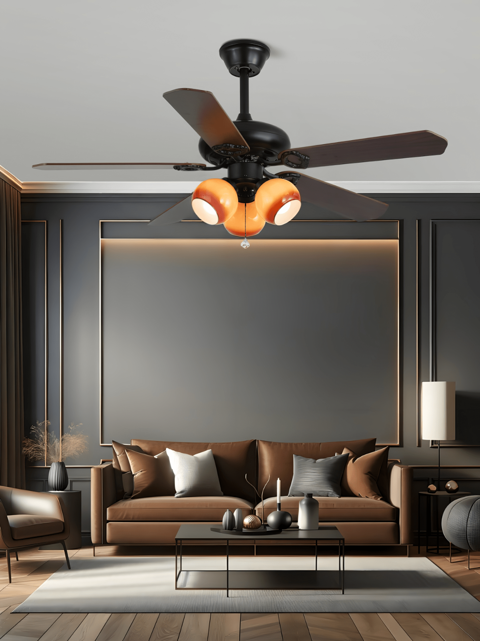 Calantha Bloom Ceiling Fan with Light Kit - Modern Flush Mount Fan for Bedroom, Living Room & Office - Energy Efficient LED Lighting & Quiet Reversible Motor