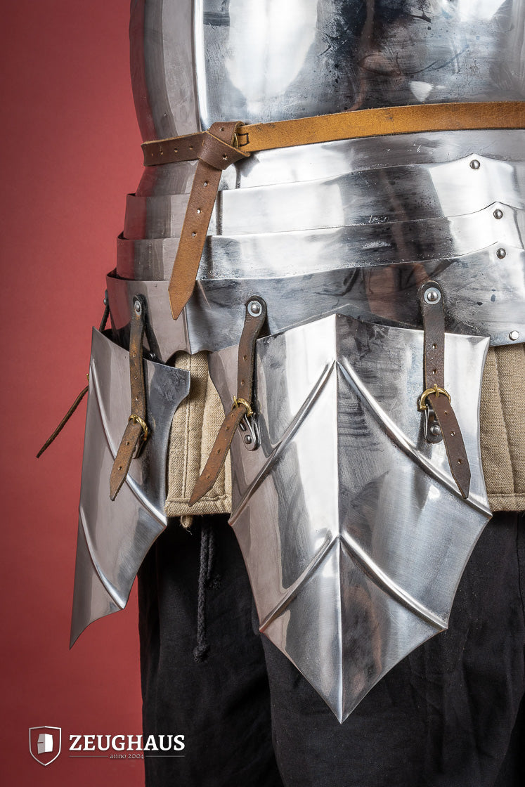 15th Century German Cuirass - 1.2mm Polished Steel Armor for Medieval Reenactment & LARP Battles