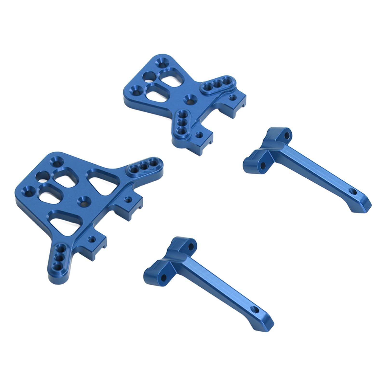 Kadimendium RC Front Rear Shock Tower - Durable Aluminum Alloy Upgrade for 1/18 Bigfoot RC Car | Easy Replacement, Corrosion Resistant & Stylish Blue Design | Perfect for Off-Road Racing & RC Car Performance Enhancement