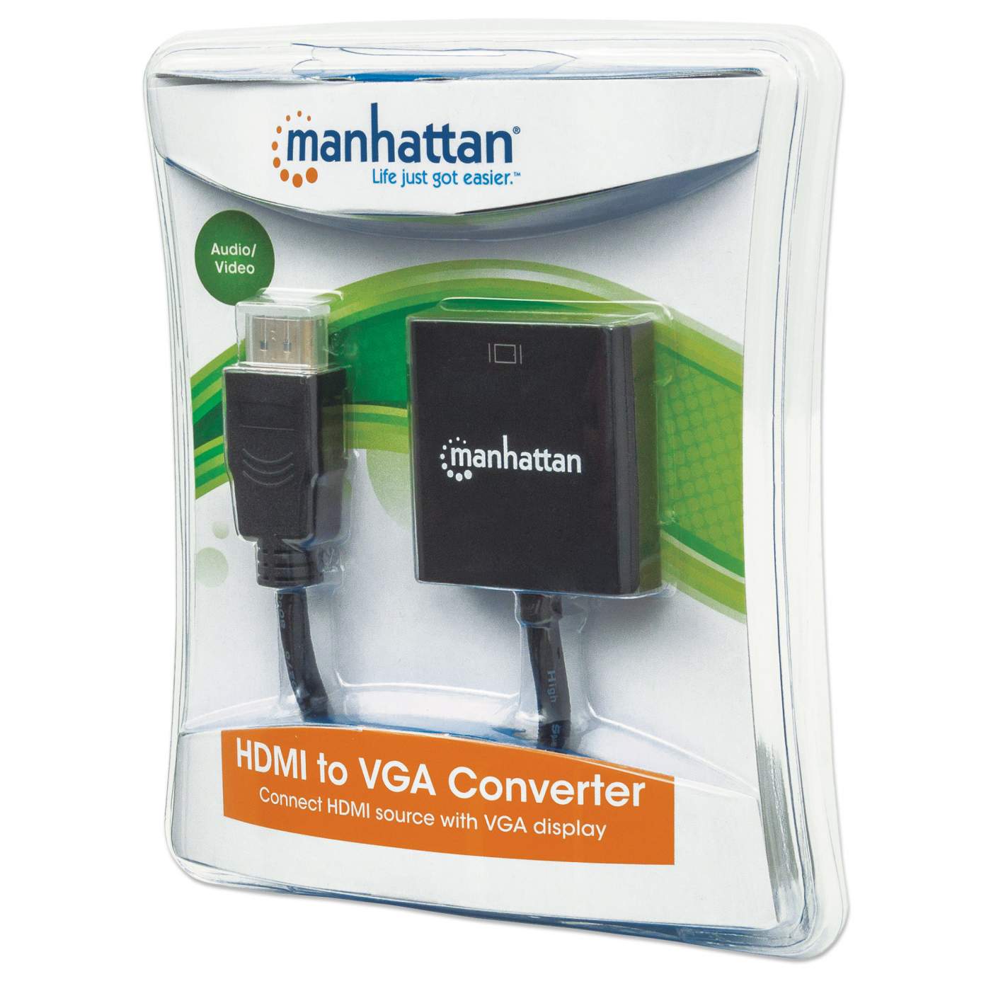 HDMI to VGA Adapter Converter Cable - 1080P Full HD Video Audio Signal Converter for PC Laptop Monitor Projector - Perfect for Home Office, Gaming, and Presentations