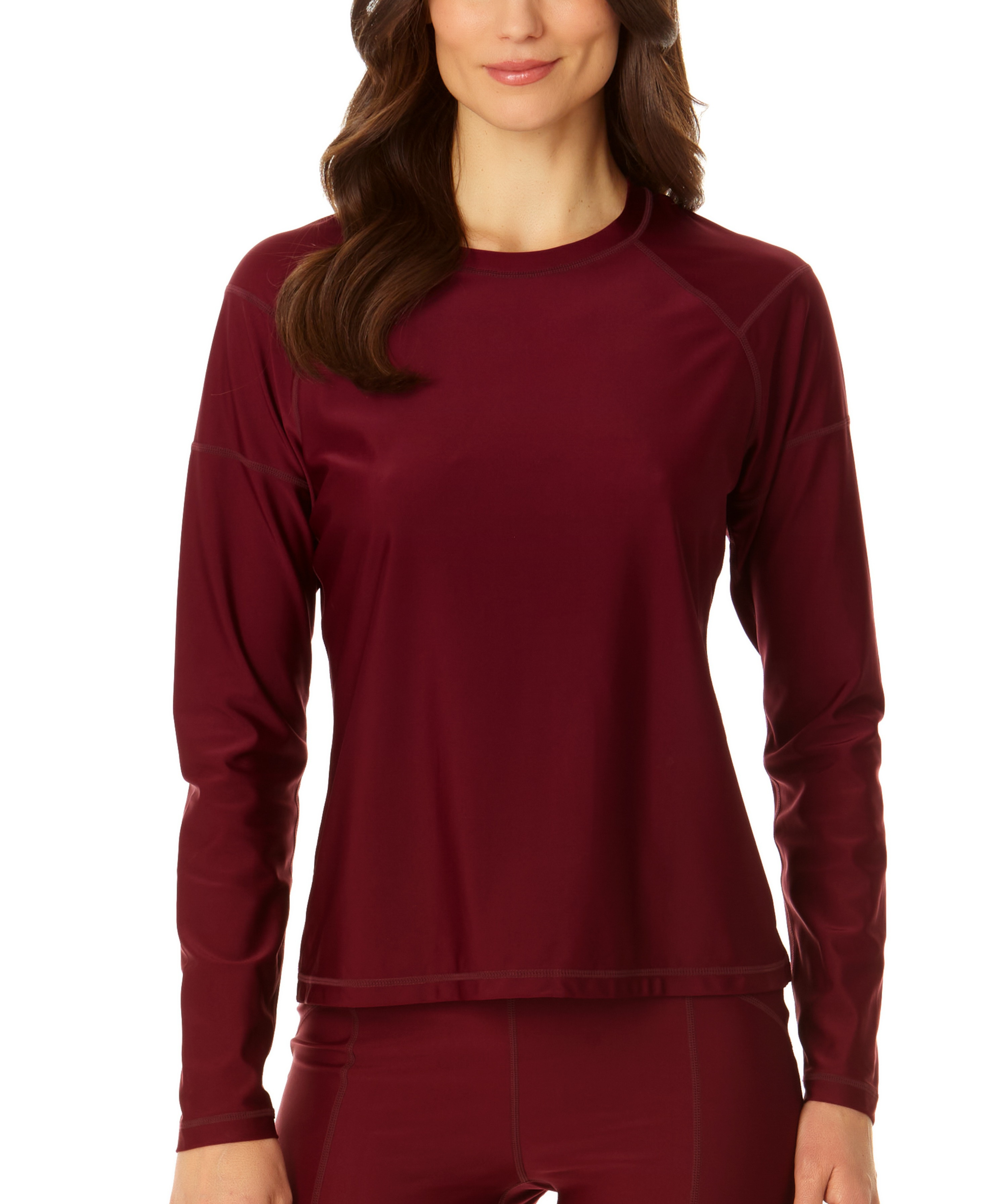 Coppersuit Women's Long Sleeve Rashguard Top - UPF 50+ Sun Protection, Quick Dry Swim Shirt for Surfing, Swimming & Outdoor Activities