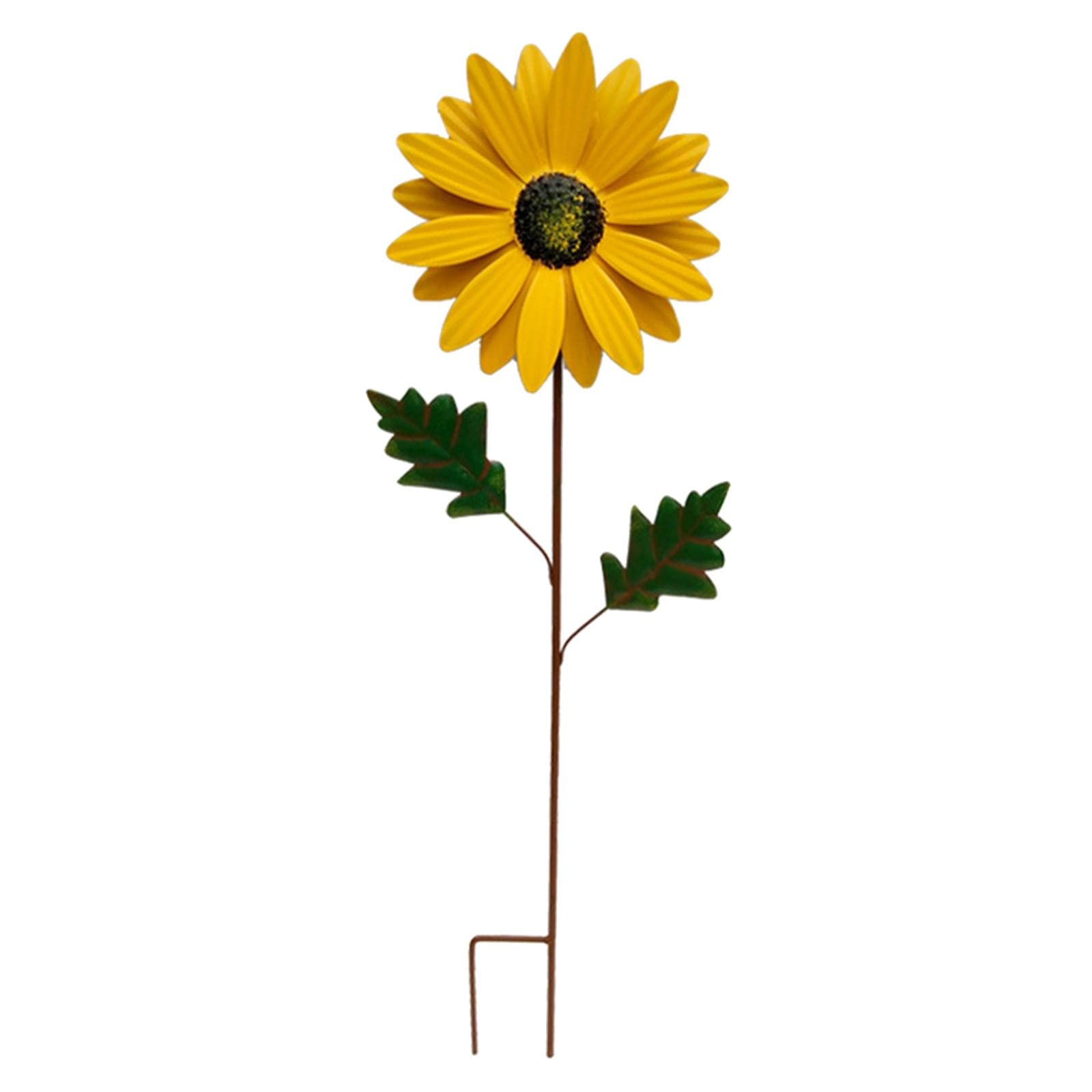 Homyl Yellow Garden Wind Spinner - Vertical Wind Stake for Outdoor Lawn & Yard Decor, Summer Wind Art Ornament | Perfect for Patio, Backyard, and Garden Decoration
