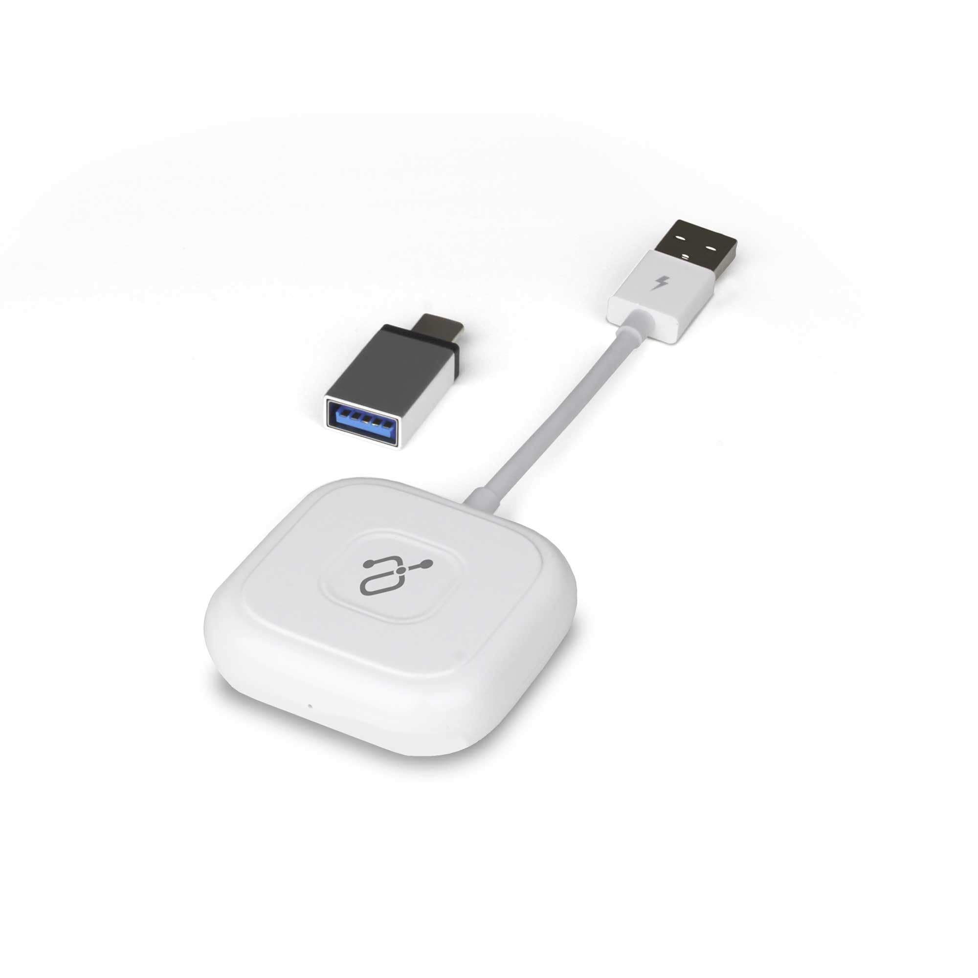 Aluratek Wireless CarPlay Adapter - Convert Wired to Wireless CarPlay for iPhone, Plug & Play iOS Car Adapter with Fast 5.8GHz WiFi - Perfect for Commuting, Road Trips & Hands-Free Driving