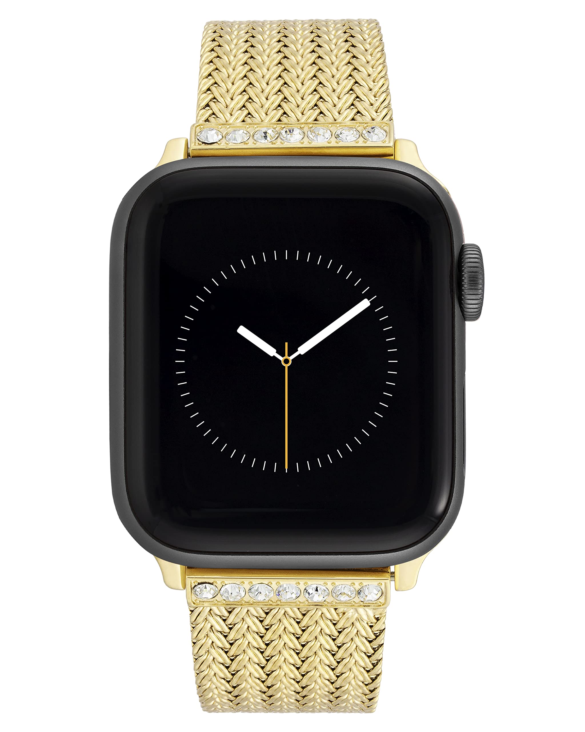 Anne Klein Mesh Fashion Band for Apple Watch - Secure Adjustable Replacement Strap for Apple Watch Series 1/2/3/4/5/6/7/8/SE, Fits Most Wrists - Perfect for Workouts, Office Wear & Everyday Use