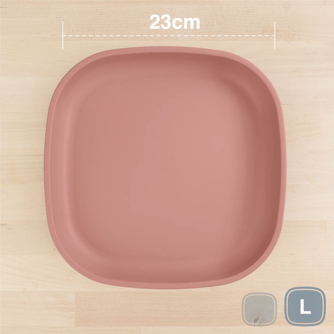RePlay Recycled Plastic Flat Plate - Large, Durable & Eco-Friendly Dinnerware for Everyday Meals, Picnics, and Outdoor Dining