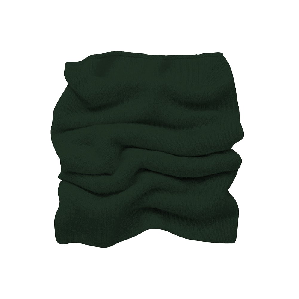 Parisbonbon Men's 100% Cashmere Neck Warmer Scarf - Soft & Warm Winter Accessory in Hunter Green (One Size) - Perfect for Outdoor Activities, Skiing & Cold Weather Fashion