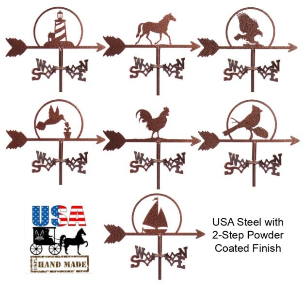MANOR BIRDHOUSE - 4 Hole PVC Bird House with Removable Top & Decorative Weathervane - Perfect for Garden, Backyard, and Outdoor Wildlife Habitat