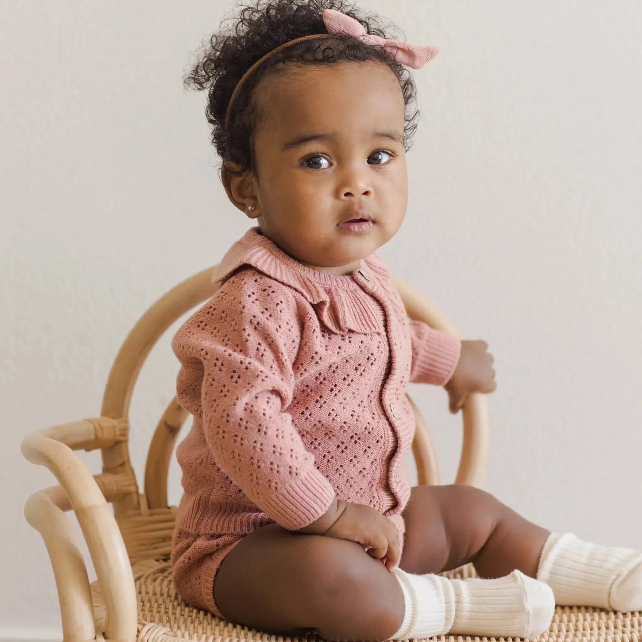Quincy Mae Organic Cotton Knit Baby Bloomers - Soft & Breathable for Infants & Toddlers - Perfect for Playtime, Daycare & Photo Shoots