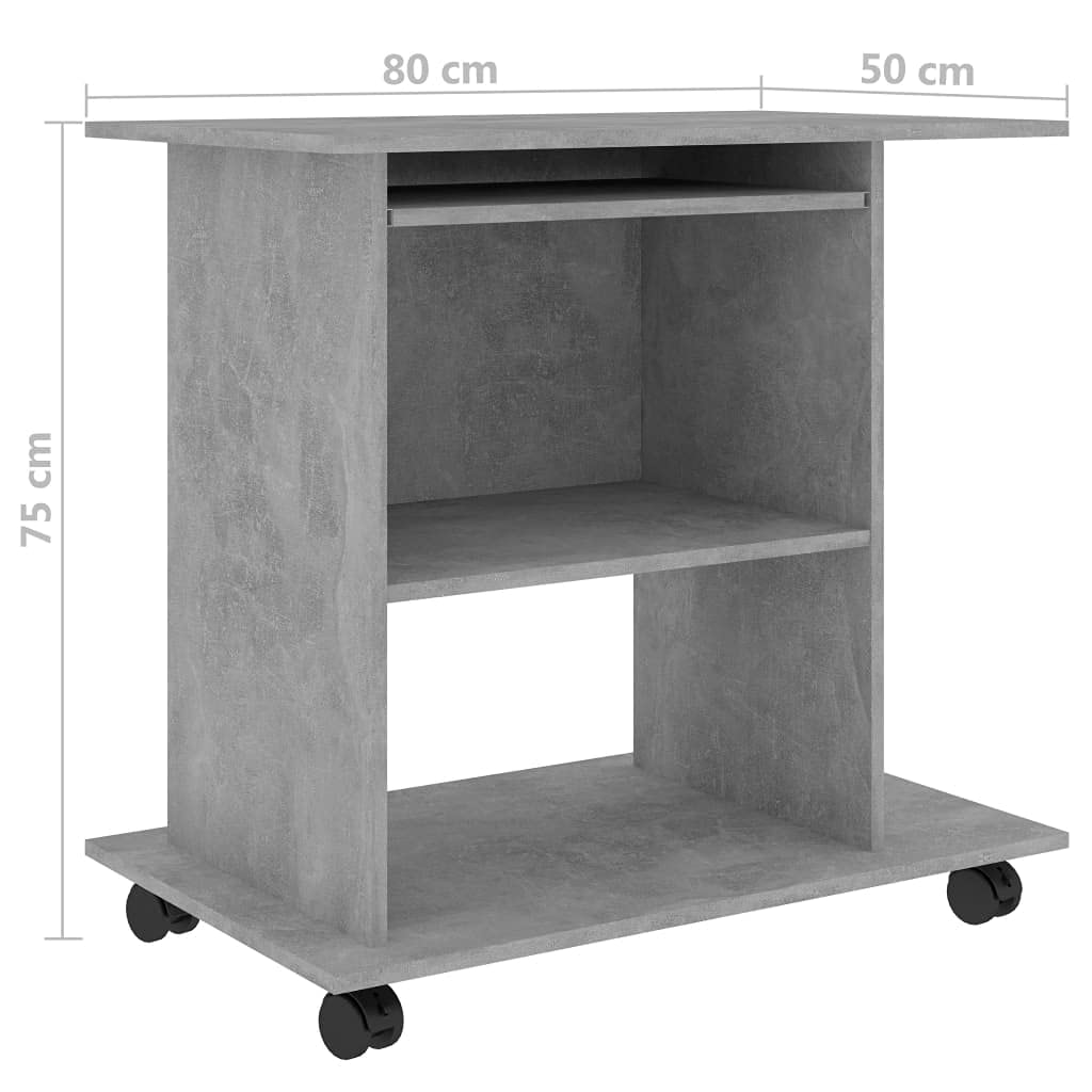 Modern Industrial Computer Desk 31.5
