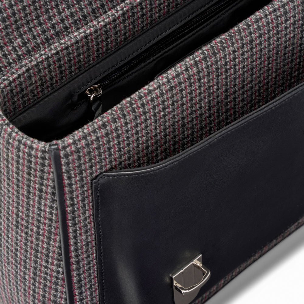 Boston Plaid Dark Grey Scarf - Classic Tartan Pattern for Men & Women - Perfect for Fall, Winter & Holiday Outfits