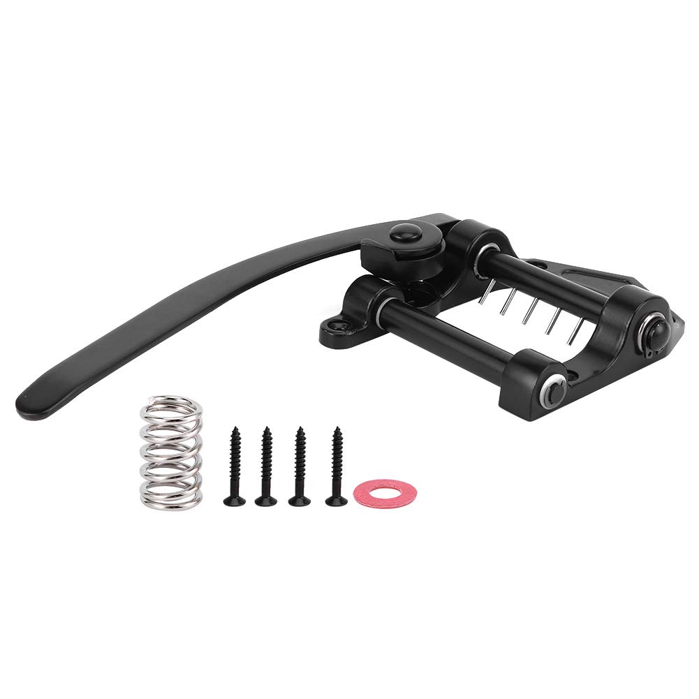 Electric Guitar Tremolo Bridge & Tailpiece - Black Vibrato System for Smooth Pitch Bending | Perfect for Rock, Blues & Live Performances