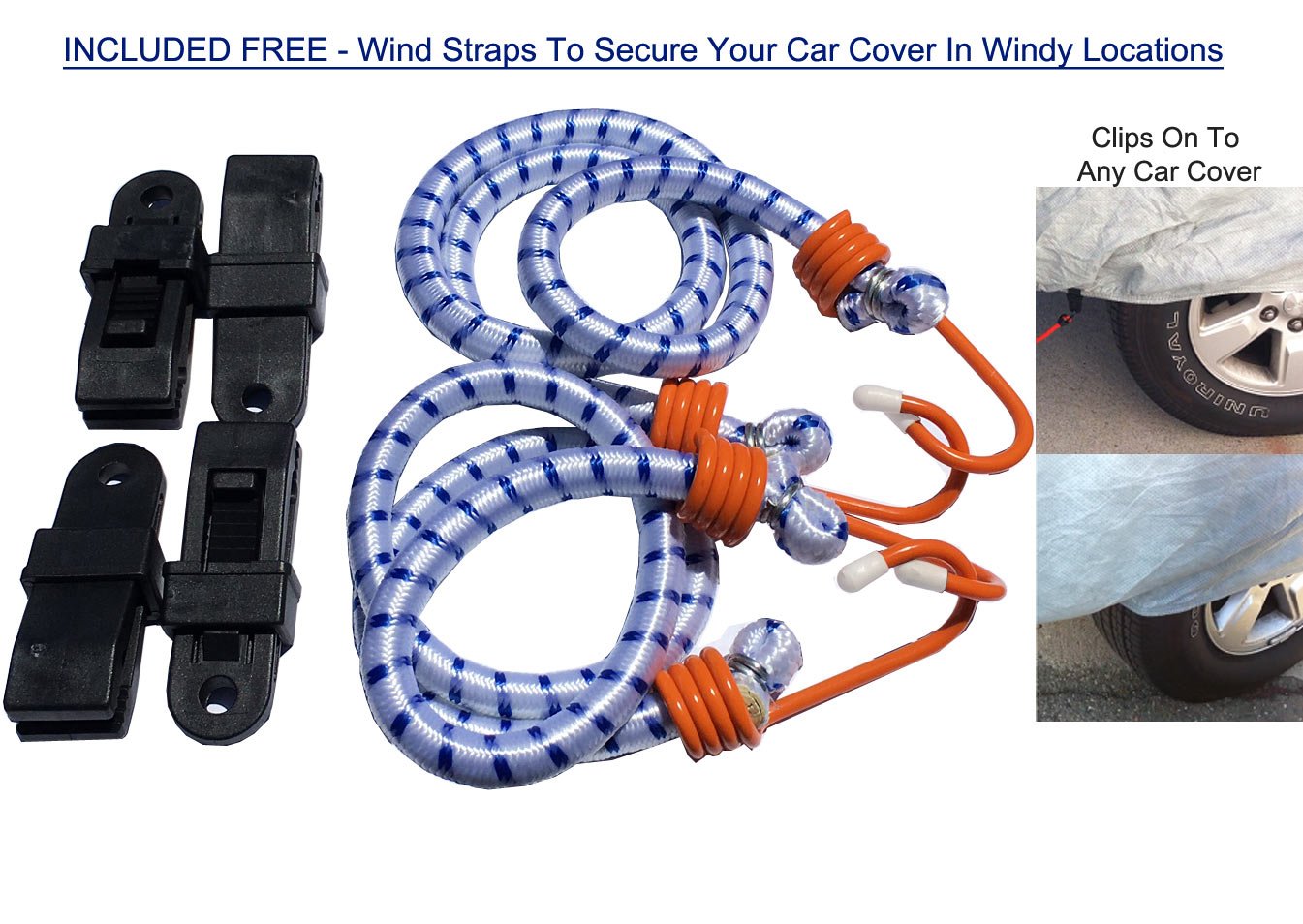 2022 Jeep Wrangler 2-Door Weatherproof SUV Car Cover with Theft-Proof Cable Lock | All-Season Protection for Outdoor Parking & Long-Term Storage