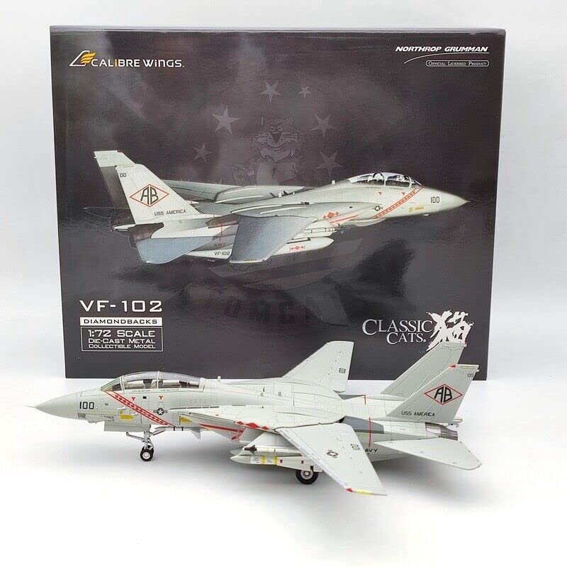 1:72 Scale F-14A Tomcat Diecast Model - VF-102 Diamondbacks USS America (BUNO 159466) - Limited Edition Collectible Aircraft Toy Car - Perfect for Aviation Enthusiasts, Military Collectors & Gift Giving