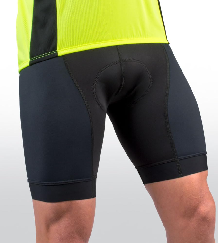 Men's Elite Padded Cycling Shorts - Breathable & Comfortable for Long Distance Biking | High Performance Bike Shorts for Road & Mountain Cycling | Made in USA | Perfect for Training, Racing & Outdoor Adventures
