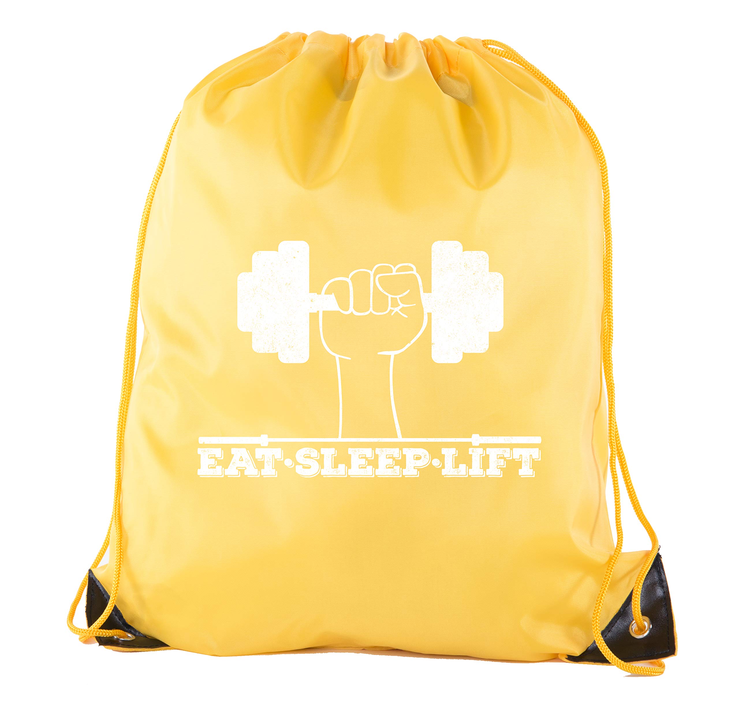 Motivational Gym Quote Drawstring Backpacks - Inspirational Fitness Bags for Workouts & Training - Perfect for Gym, Running, Yoga & Sports