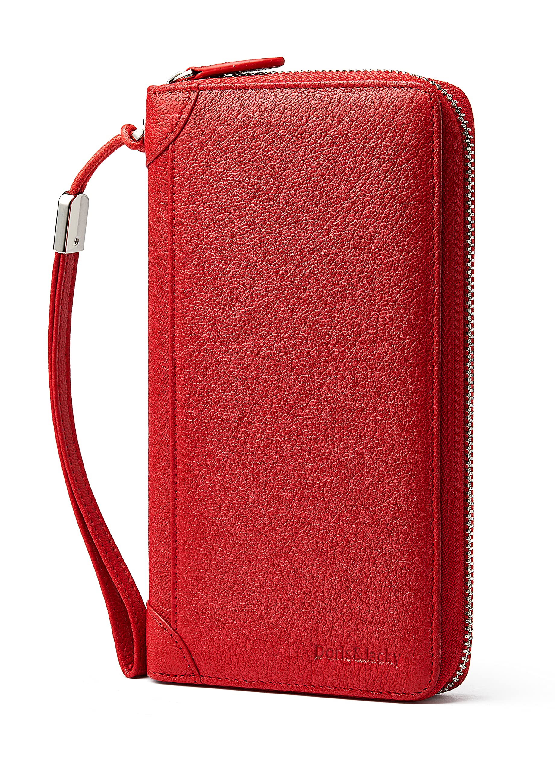 Women's RFID Blocking Leather Wallet - Large Capacity Zipper Wristlet Bag for Travel, Shopping & Everyday Use | Stylish & Secure Crossbody Purse