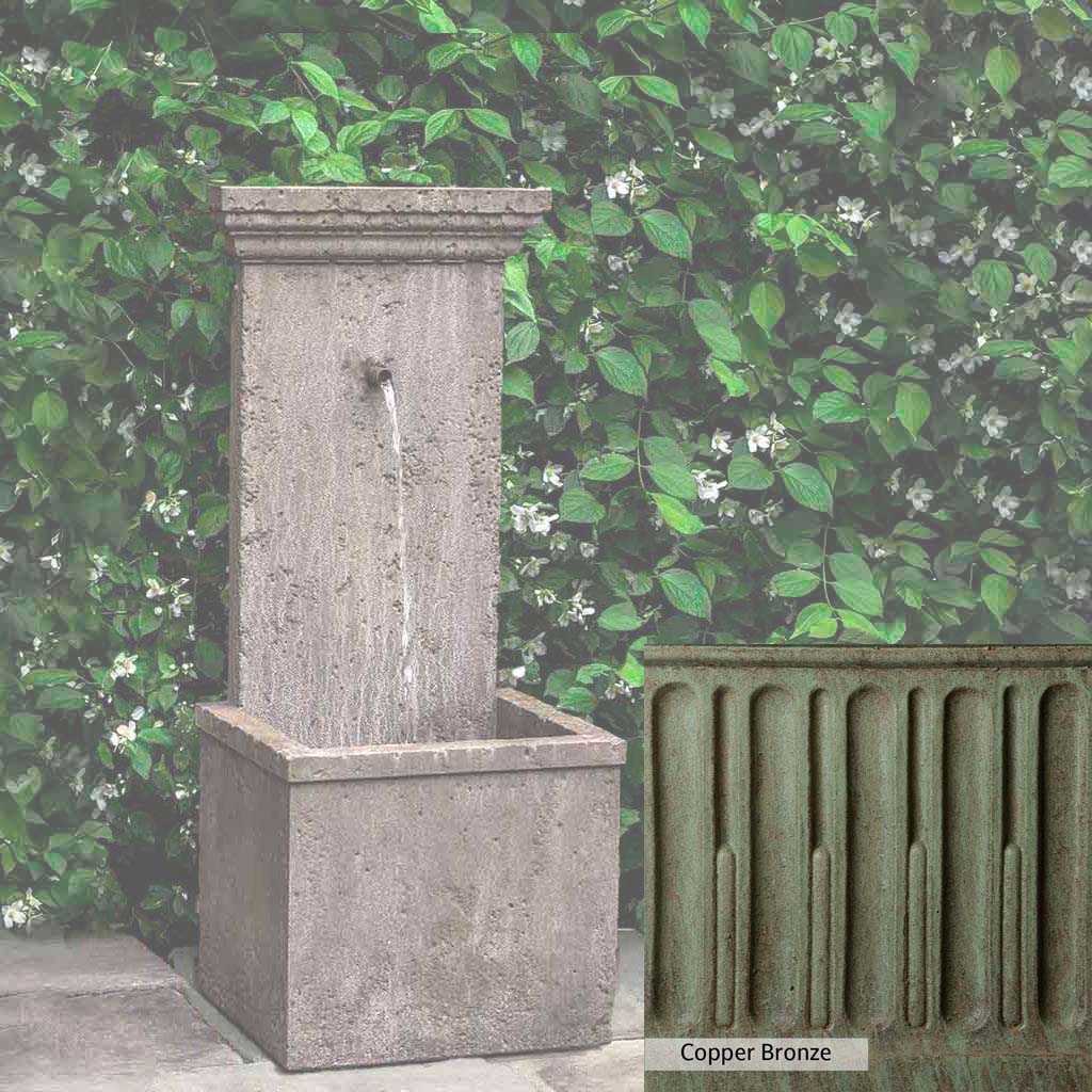 Campania International Marais Wall Fountain - Outdoor Garden Water Feature for Patio, Yard & Landscape Decor