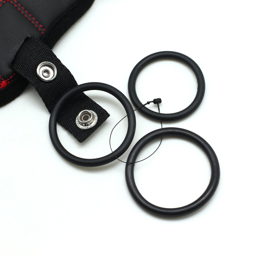 SMspade Adjustable Strap-On Harness with Multiple O-Rings - Large Universal Dildo Harness for Couples & Solo Play - Perfect for BDSM, Roleplay & LGBTQ+ Sex Toys (Black)