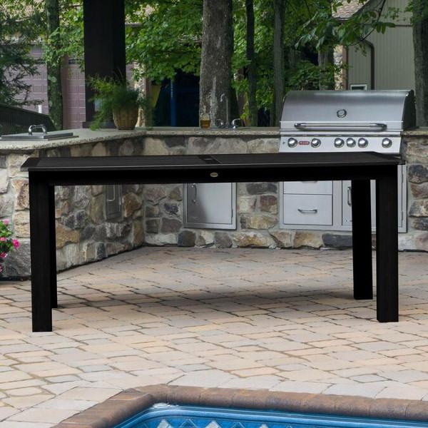 Outdoor Rectangular Counter Height Dining Table - Weather-Resistant Patio Furniture for Backyard, Deck, and Garden Dining - Perfect for Entertaining Guests