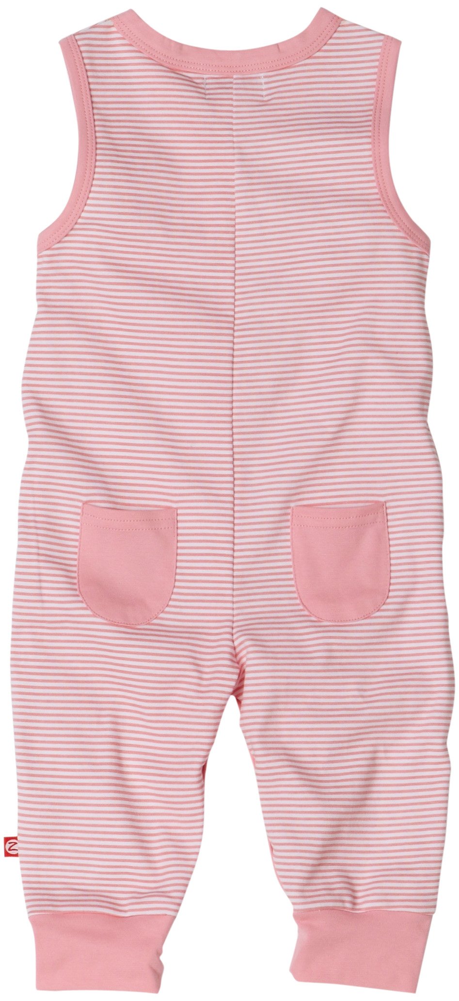 Zutano Candy Stripe Sleeveless Romper for Baby Girls - Soft Cotton Jumpsuit with Snap Closure - Perfect for Summer Playdates & Photo Shoots