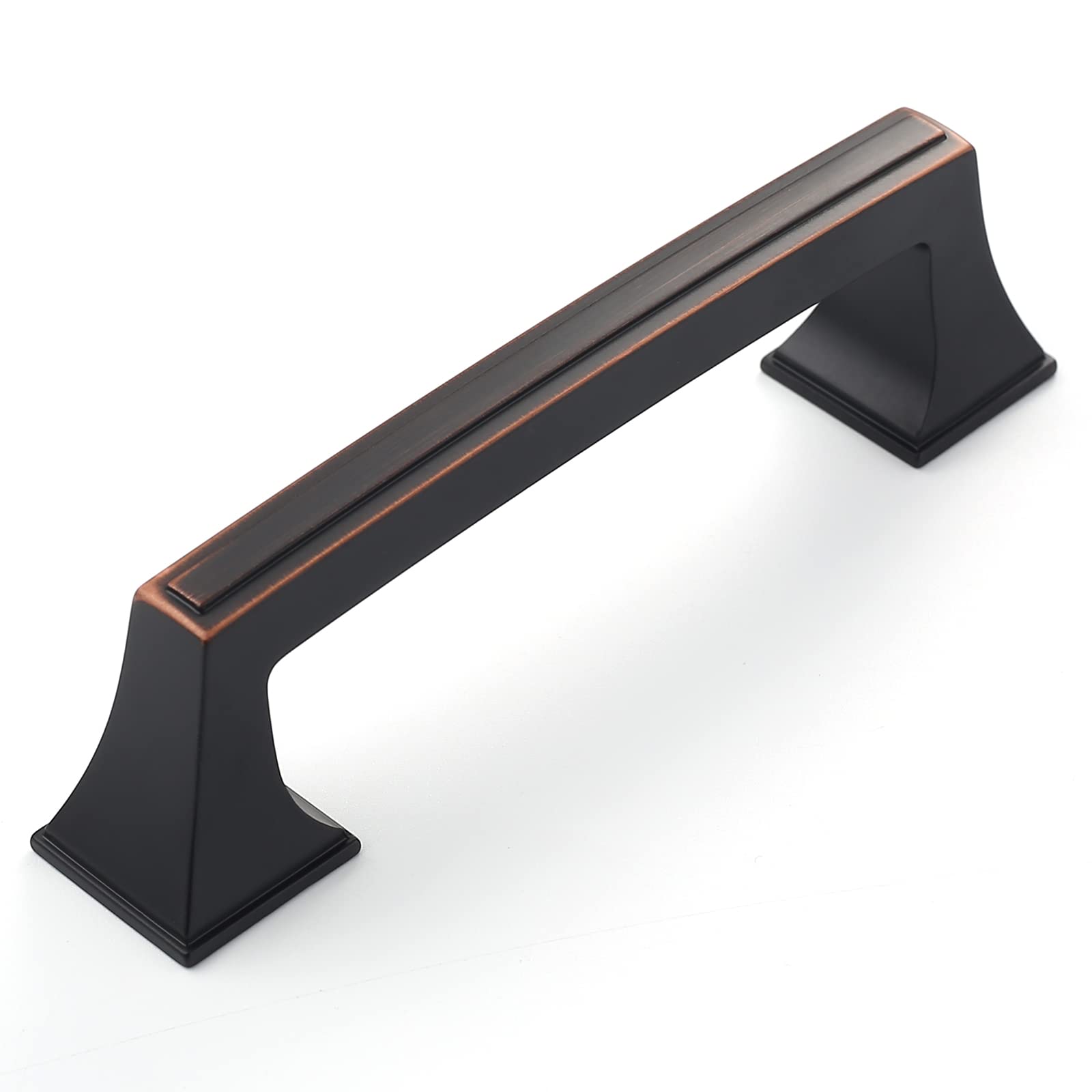 Amerdeco 10 Pack Oil Rubbed Bronze Cabinet Pulls 3-3/4 Inch for Kitchen & Bathroom