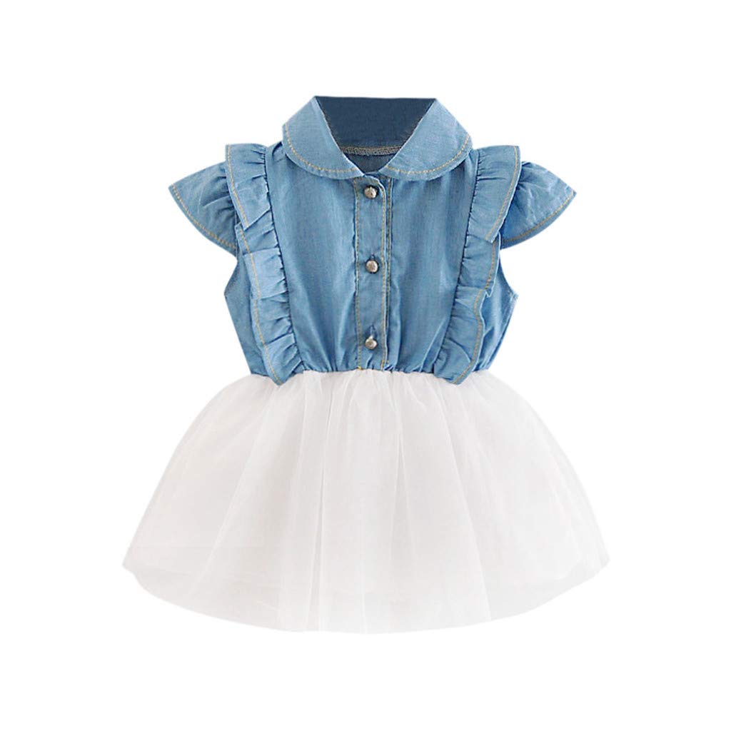 Adorable Floral Baby Girl Outfit Set - Printed Mini Skirt, Ruffle Top & Headband | 3-Piece Toddler Clothes for Infants & Kids | Perfect for Birthday Gifts, Photo Shoots & Special Occasions