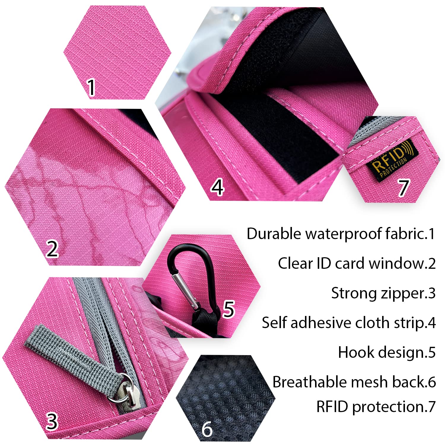 RFID Blocking Travel Neck Wallet for Men & Women - Adjustable Neck Strap Passport Holder to Protect Cash, Credit Cards & Travel Documents (Rose) | Perfect for Airports, Sightseeing & International Trips