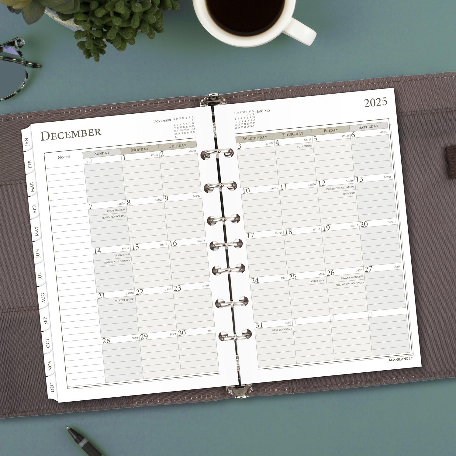 AT-A-GLANCE 2025 Weekly & Monthly Planner Refill - 5.5