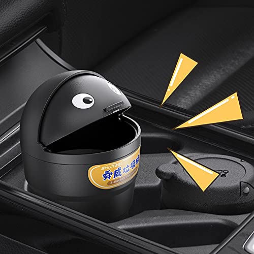 Portable Car Trash Can with Lid - Leak-Proof Auto Garbage Bin | Mini Trash Bin for Car, Home, Office, Kitchen & Bedroom | Perfect for Road Trips, Commuting & Daily Organization