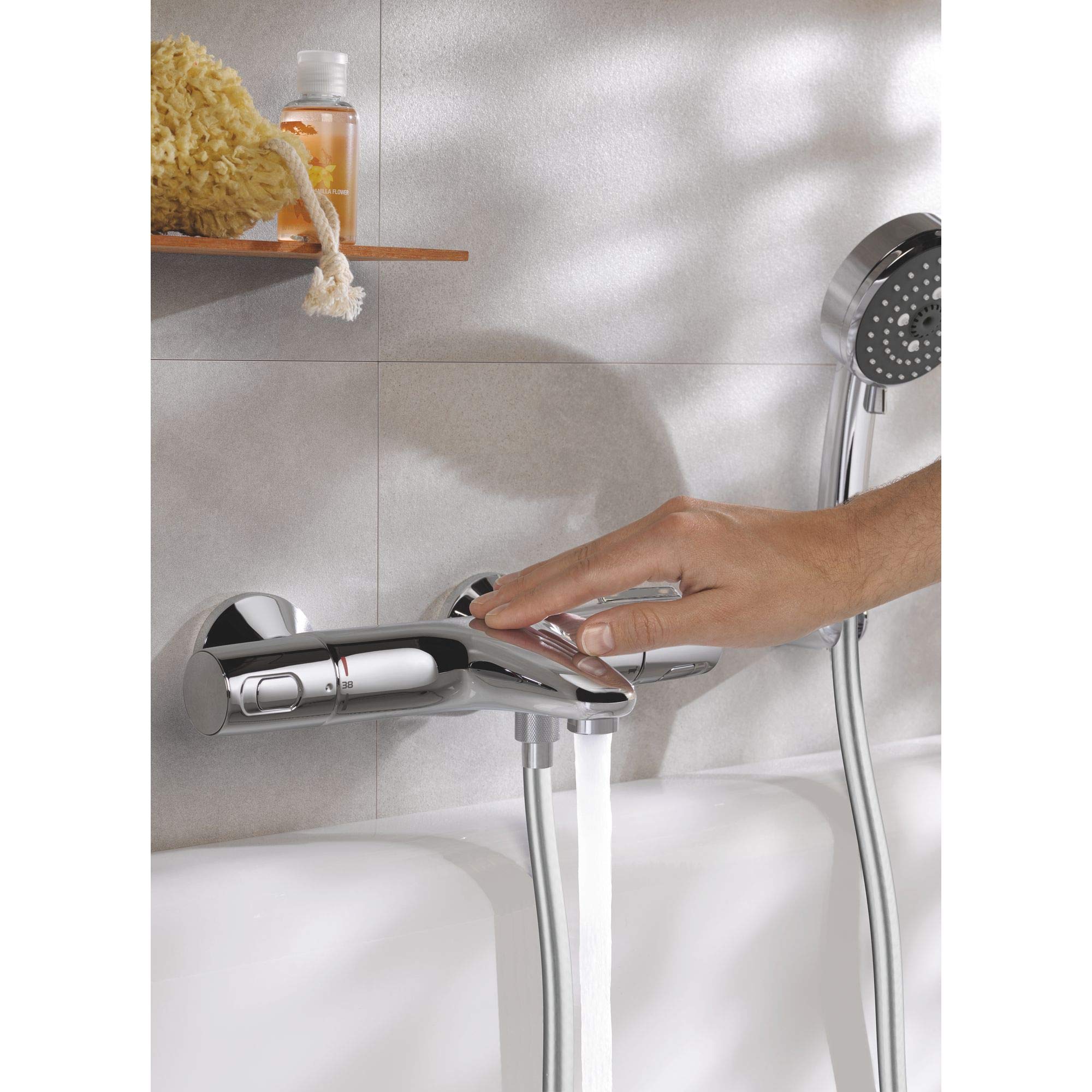 GROHE Precision Trend New Bath Thermostat - Digital Shower System with Temperature Control (Model GRO34227002) for Luxury Bathrooms & Spa-Like Experience