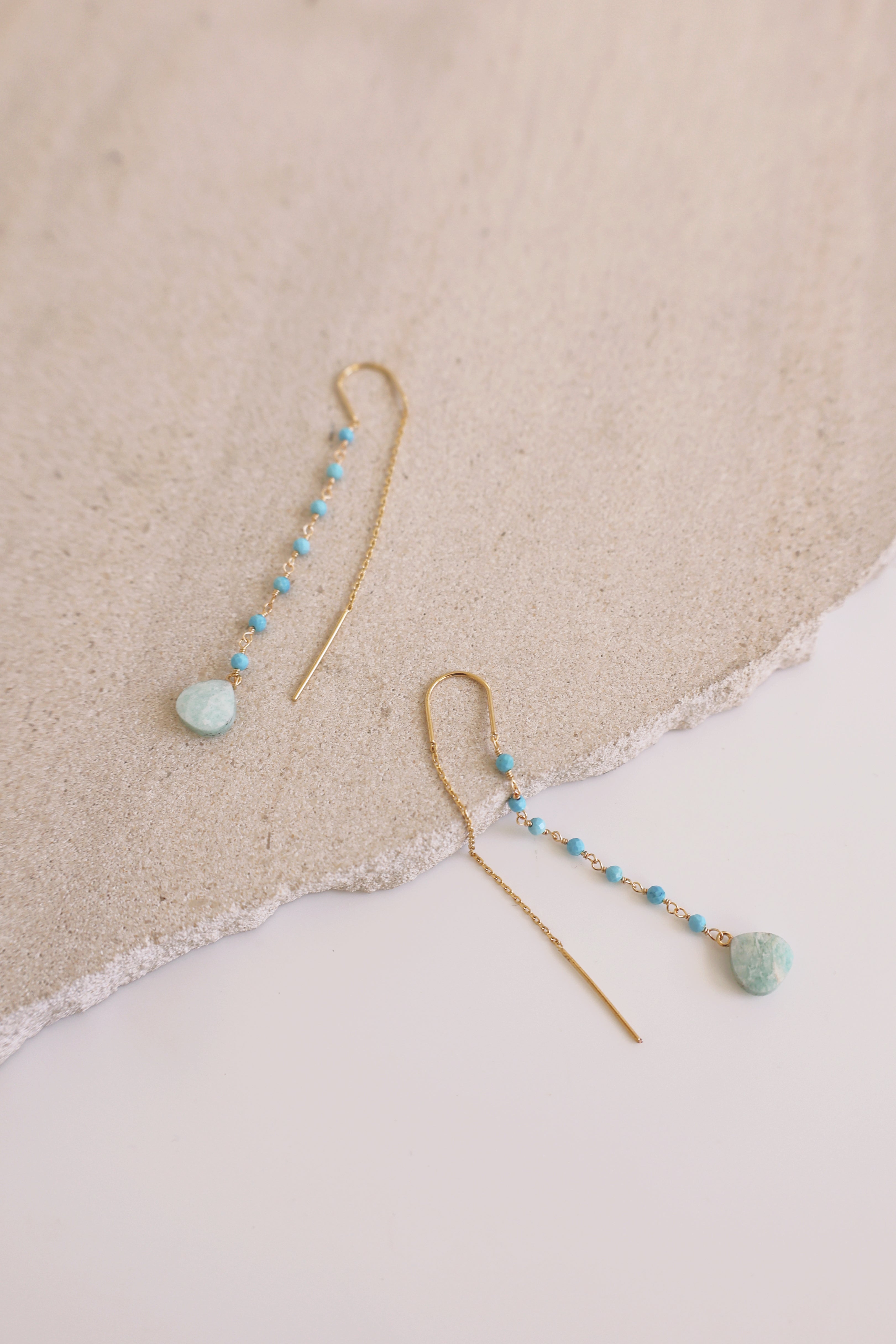 Thetis Threader Earrings - Dainty Gold Plated Threader Earrings for Women, Minimalist Fine Jewelry for Everyday Wear - Perfect for Work, Date Night & Special Occasions