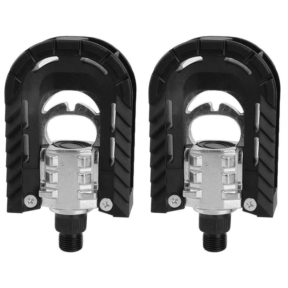 Premium Black Aluminum Alloy Bicycle Pedals - Lightweight Folding & Mountain Bike Pedals for Racing & Outdoor Cycling | Ideal for Commuting, Trail Riding & Fitness Training
