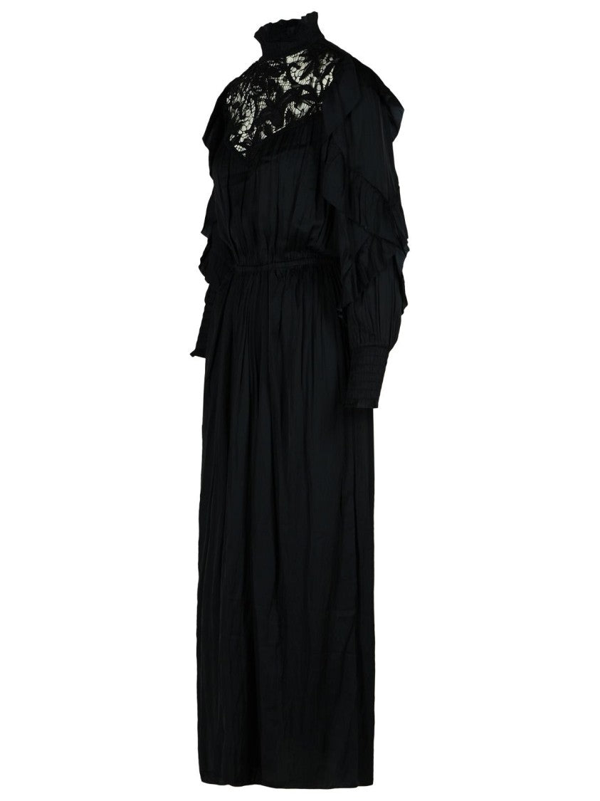 Charlene Black Polyester Dress for Women - Elegant Party & Evening Wear - Perfect for Cocktail Parties, Weddings & Formal Events