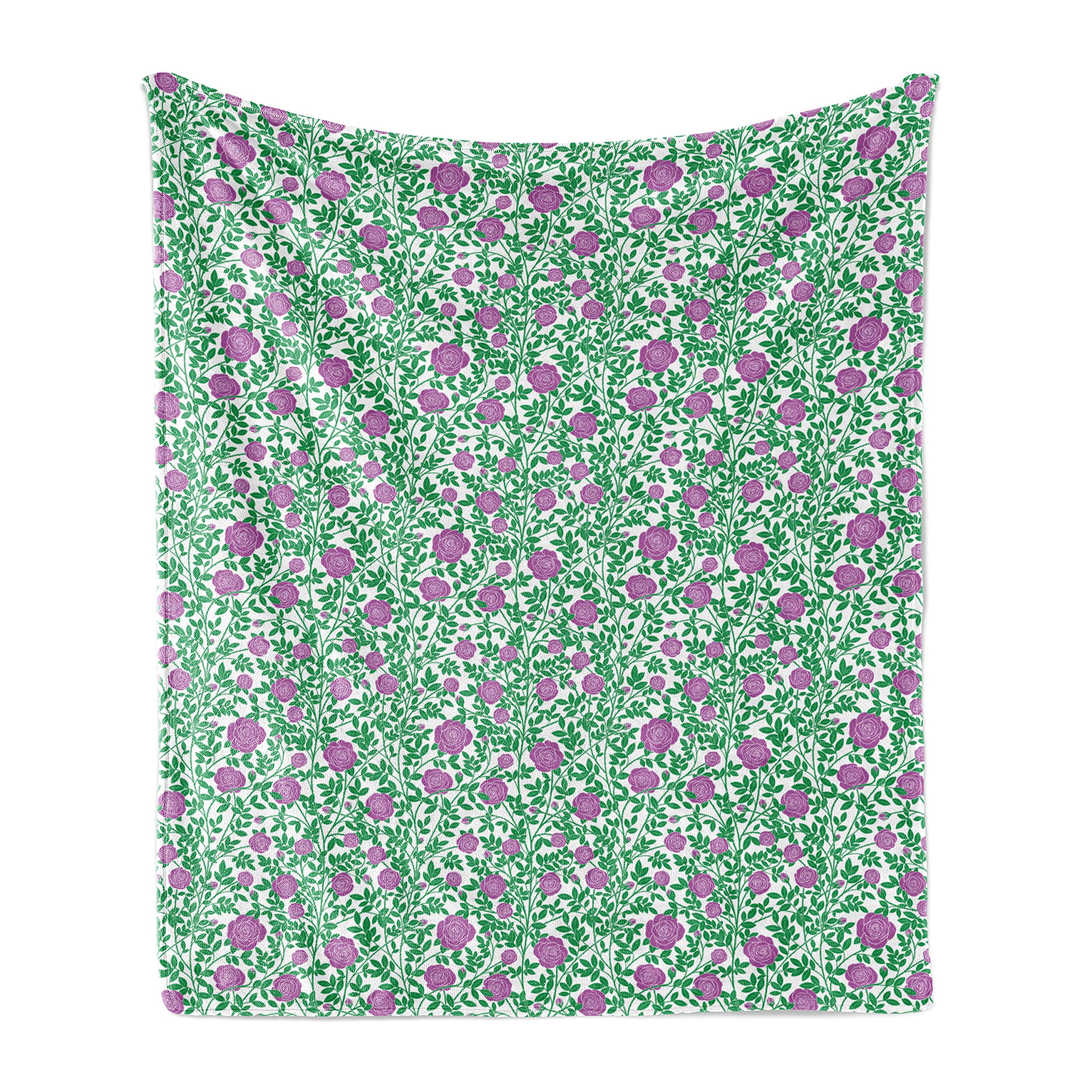 Ambesonne Rose Flannel Fleece Throw Blanket 60
