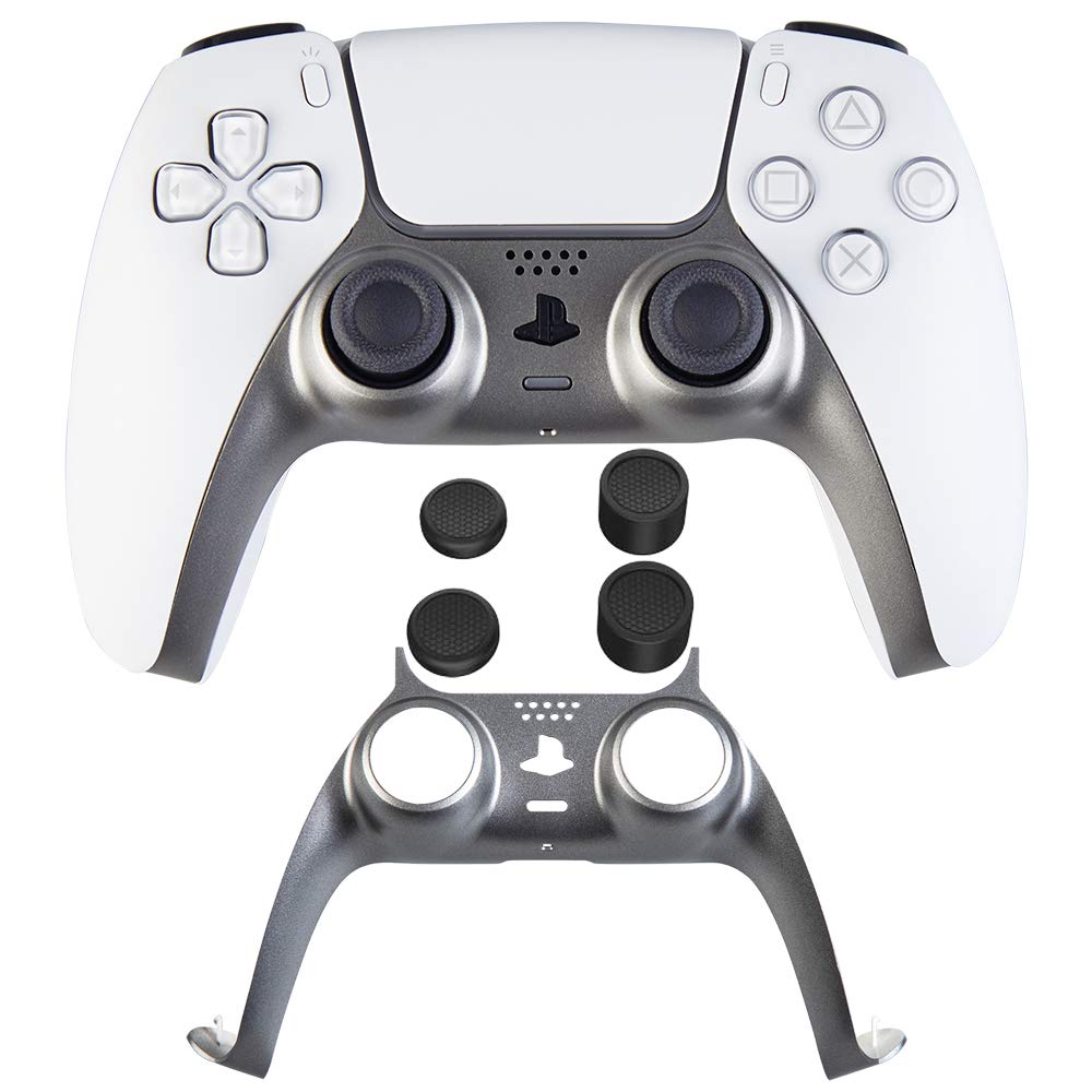 PS5 Controller Faceplate Replacement Cover - Front Housing Shell Case for Sony Playstation 5 DualSense Controller (Grey) | Customize & Protect Your PS5 Controller for Enhanced Gaming Experience